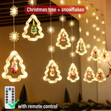 Usb Led Cadena Luces Cortina Decoración Navidad Estrellas