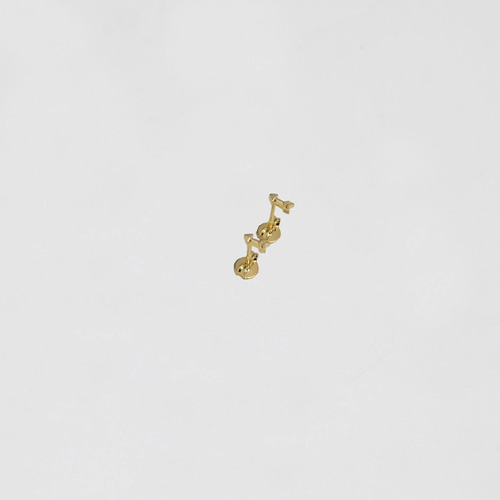 Arete Pendiente Piercing Mujer, Oro Laminado 18k