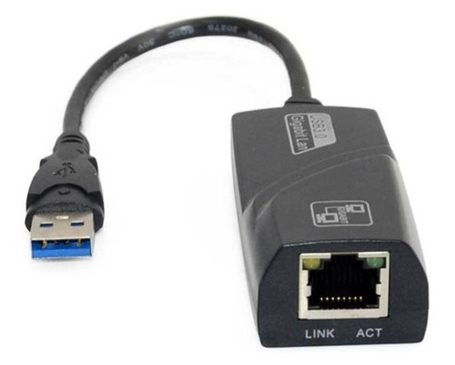 Adaptador Ethernet Usb 3.0 Rj45 Rede Gigabit 10/100/1000cabo