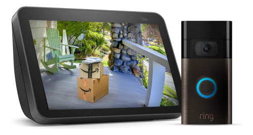 Campainha Ring Video Doorbell 2 - 1080p + Ecoshow 5 Alexa