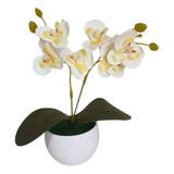 Mini Orquídea Artificial Arranjo Decorativo C/ Vaso