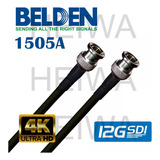 Cabo 50m Sdi Bnc Hdtv 4k 12g 1505a Belden Canare Rg59