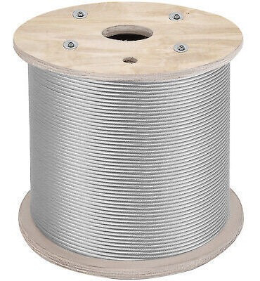 316 Stainless Steel Wire Rope Cable, 3/16 , 1x19, 1000 F Bgw