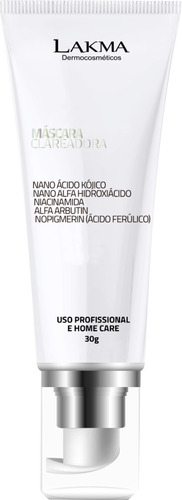 Mascara Clareadora Facial 30g Lakma Tipo De Pele N/a