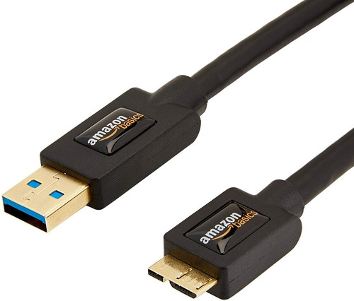 Cable Amazon Basics De Usb 3.0 A A Micro B, 1 Pack/6 Pies