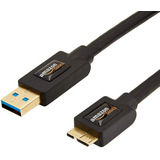 Cable Amazon Basics De Usb 3.0 A A Micro B, 1 Pack/6 Pies