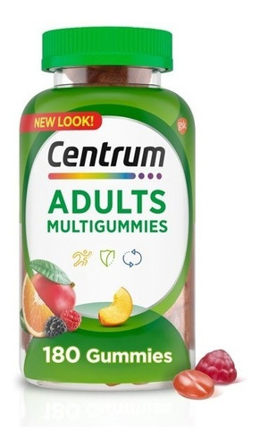 Centrum Adultos Multigummies Suplemento 180 Gomas Importado!