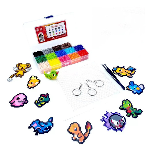 Pack Inicial Hama/perler/artkal Beads 15 Colores - 5mm