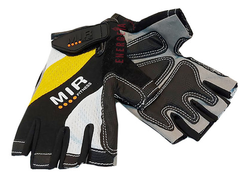 Guantes Fitness Mir Cuero Neoprene Pesas Mancuernas Barras