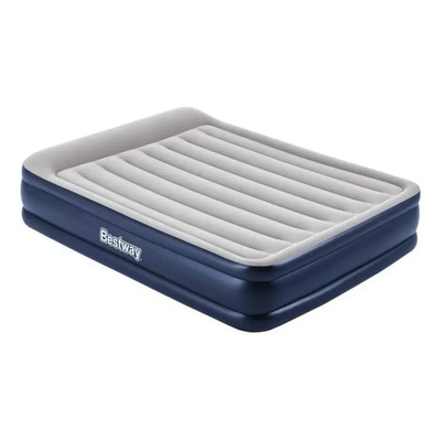 Colchon Inflable Queen C\u002Fbomba De Aire Eléctrica Integrada Color Azul | Meses sin interés