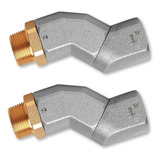 2pcs 1 Inch Conector Giratorio De Manguera Combustible Npt