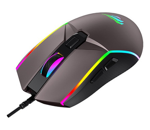 Mouse Gamer Havit Ms1028 7200 Dpi 6 Botões Rgb Preto