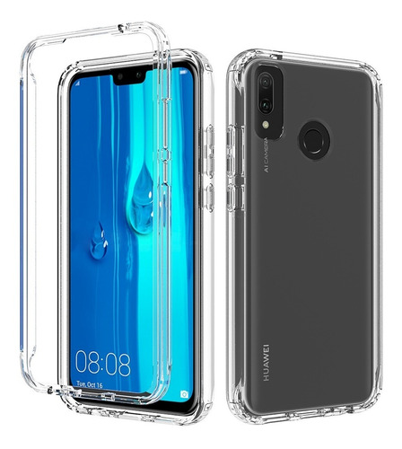 Funda 360 Uso Rudo Bicolor Transparente Samsung Huawei