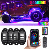 Luz Led Rgb Rock Light Bluetooth 4pzs App Control Remoto