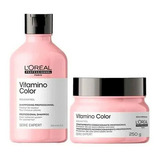 Loreal Pro Vitamino Color Kit Shampoo 300ml + Máscara 250ml