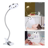 Lâmpada De Mesa Led Clip, Lâmpada Portátil De Beleza Para Ta