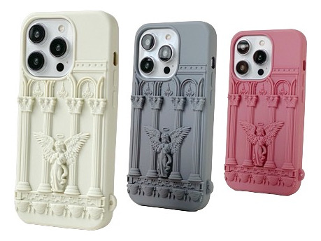 Funda Atenas Compatible Con iPhone Silicona Flexible Relieve