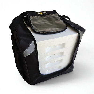 Bag Bolsa Térmica Marmitex 08 20un Mão Dupla® Mochila Delivery Motoboy Entrega Quentinha Reforçada Completa | Parcelamento sem juros
