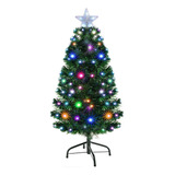 Arbol De Navidad 120 Cm Verde Led Rgb Multicolor Navidad