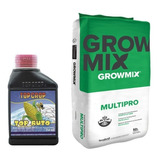 Sustrato Growmix Multipro 80lts Con Top Crop Auto 250 Ml