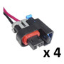 Set 4 Conector Inyector Chevrolet Aveo Optra Mini Delphi chevrolet SONORA