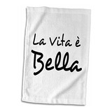3d Rose La Vita E Bella Life Is Beautiful In Italian Black A