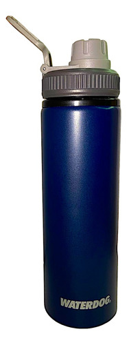 Botella Waterdog Tongo 750ml Pared Simple Aluminio Azul 