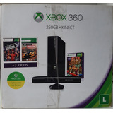 Xbox 360  250gb +4 Jogos Usado Na Caixa