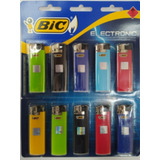 Kit 10 Isqueiro Bic Eletrônico Grande  Lançamento Atacado 