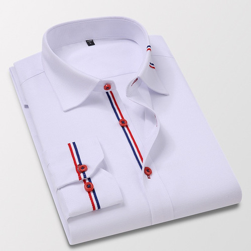 Camisa Oxford Para Hombre, Para Oficina De Negocios, Calle