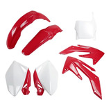 Kit Plástico Crf 250r 06/09 Mod.07 Vermelho Branco Polisport