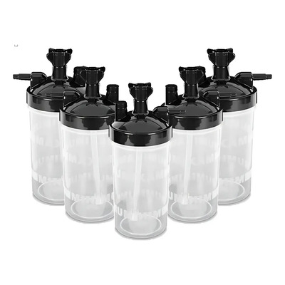 Vaso Humidificador 5 Pc De 35cc Tanque Oxigeno Concentrador Color Negro | Envío gratis