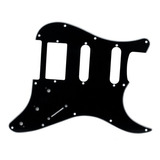 Escudo Dolphin Para Guitarra Stratocaster Hss Preto 1 Camada