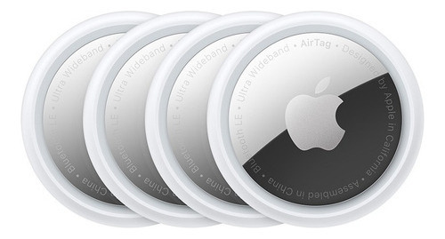 Airtag Apple Blanco Pack Bluetooth Set X4 Localizar Rastreo