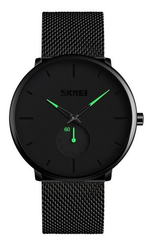 Reloj De Lujo Skmei 9185 Unisex Acero Negro 