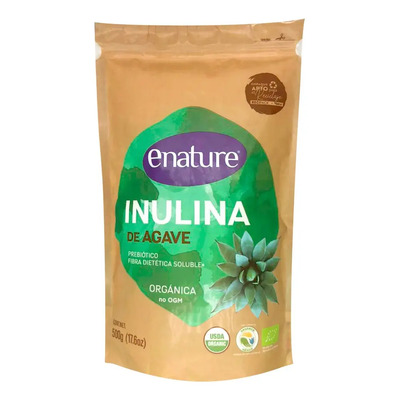 Inulina Agave Orgánico Sabor Natural 500g Enature Prebiótico | MercadoLibre