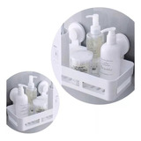 Estante Organizador Baño Plástico Repisa Sopapas Resistentes Color Blanco