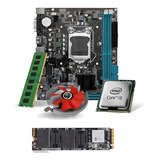 Kit Pl Mãe H81 + I3 4130 + 8 Gb Ddr3 + Cooler + Ssd 256 M2