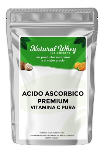 Acido Ascorbico Vitamina C Pura 100 Grs Usp Máxima Pureza