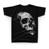 Camiseta Camisa Caveira Skull Ossos Bone Esqueleto - E39