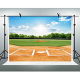 Fondo Poliéster Campo Béisbol 7x5ft - Fotografía Deportiva