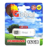 Memoria Pendrive Global Blanco 16gb Usb 2.0 Micro Flash X10
