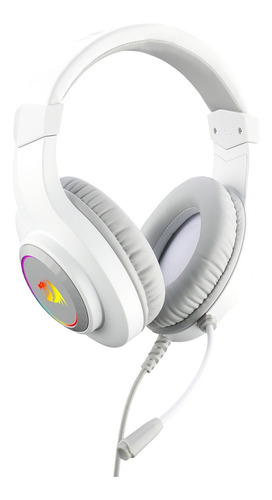 Auriculares Gamer Redragon Microfono H260 Hylas Rgb Blanco