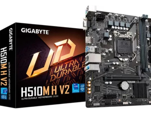 Placa-mãe Gigabyte Micro-atx H510m H V2 Lg1200 Preta