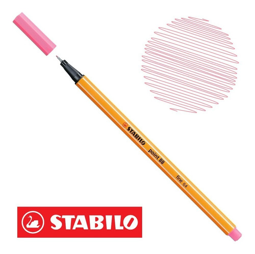 Stabilo Microfibra Point 88 X Unidad Color 29 Rosa Claro