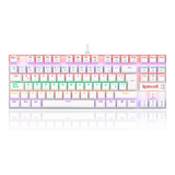 Teclado Redragon Mecanico Rgb Kumara White Outemu Red