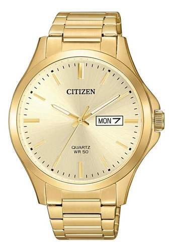 Relógio Citizen Masculino Tz20822g / Bf2003-84p Cor Da Correia Dourado Cor Do Bisel Dourado Cor Do Fundo Champagne