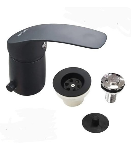 Monocomando Bidet Vitra Negra Con Transferencia  Sopapa 7420