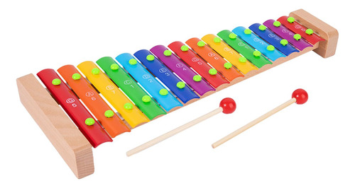 Instrumento Musical Infantil Glockenspiel De 15 Notas Multic