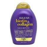 Ogx Biotin & Collagen Shampoo Con Colágeno Volumen 385ml 3c